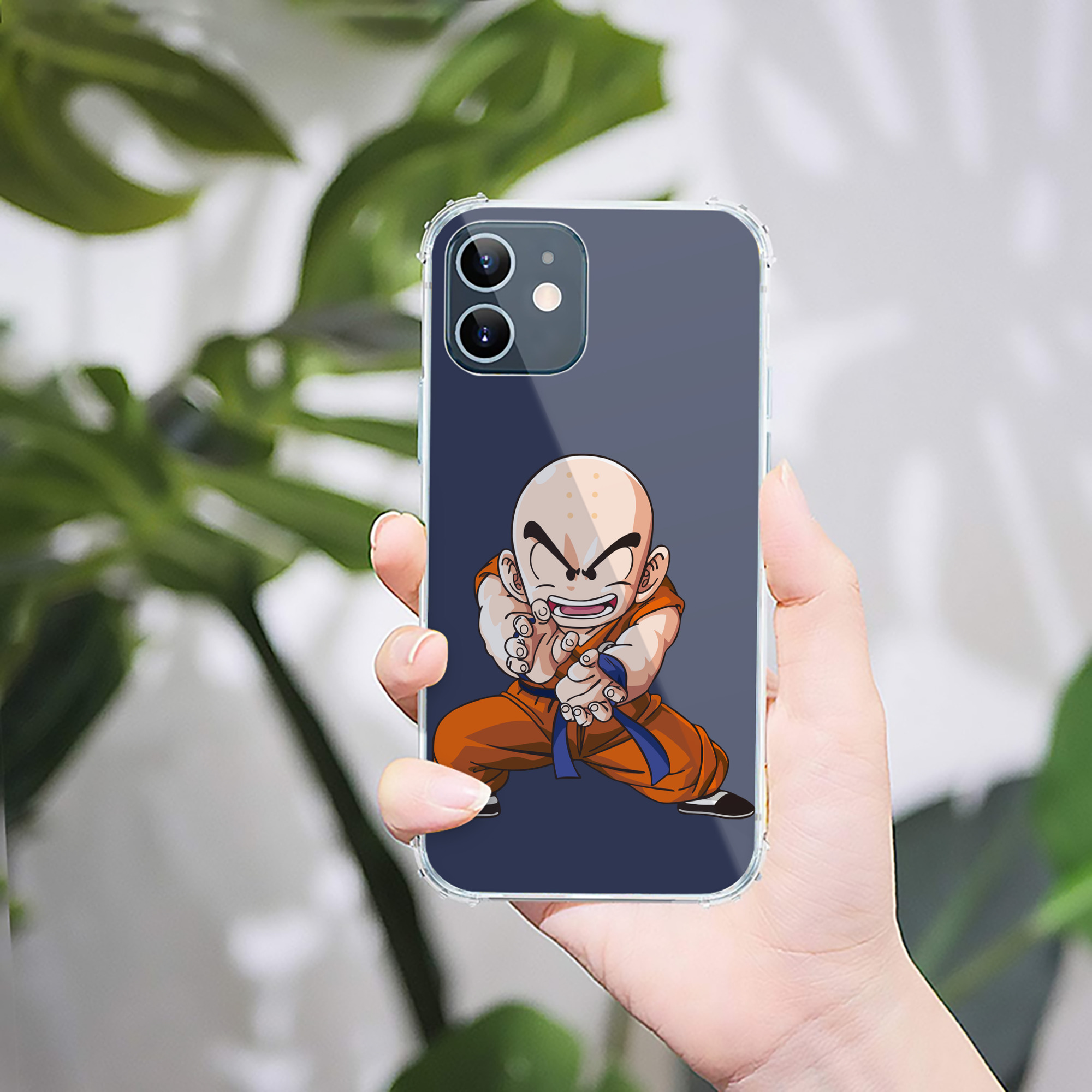 （画像用） ドラゴンボール クリリン DRAGON BALL krillin 【iPhone 12シリーズ対応】透明スマホケース（クリアソフトケース）
